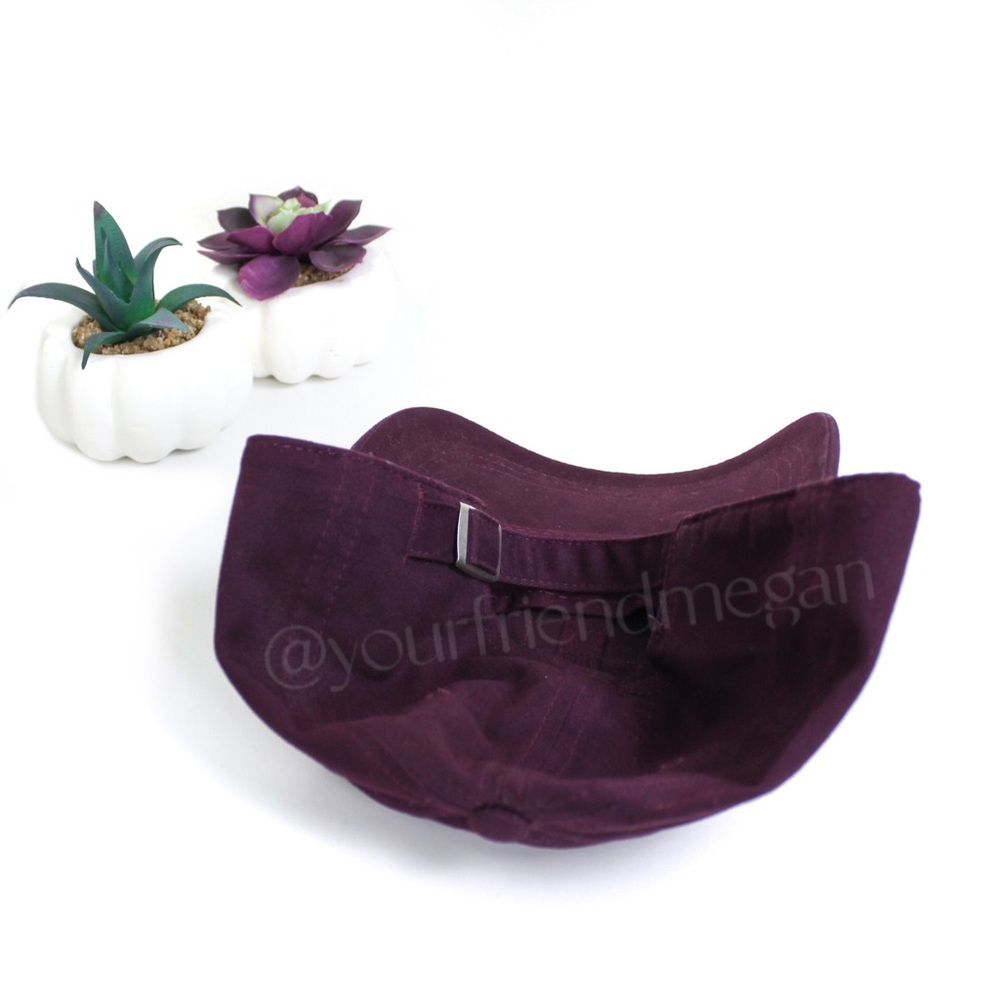 Victoria’s Secret PINK Plum Strap Back Baseball Cap - Picture 3 of 6